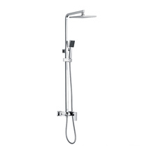 Unique style faucet waterfall and rainfall bathroom thermostatic shower set faucet shower